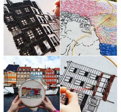 50Pcs Bobbins Sewing Thread Kit, 400 Yards Sewing Thread Spools, Prewound Hand & Machine Thread, Sewing Machines Thread for Brother Singer Janome Juki Serger Machine, 25 Colors