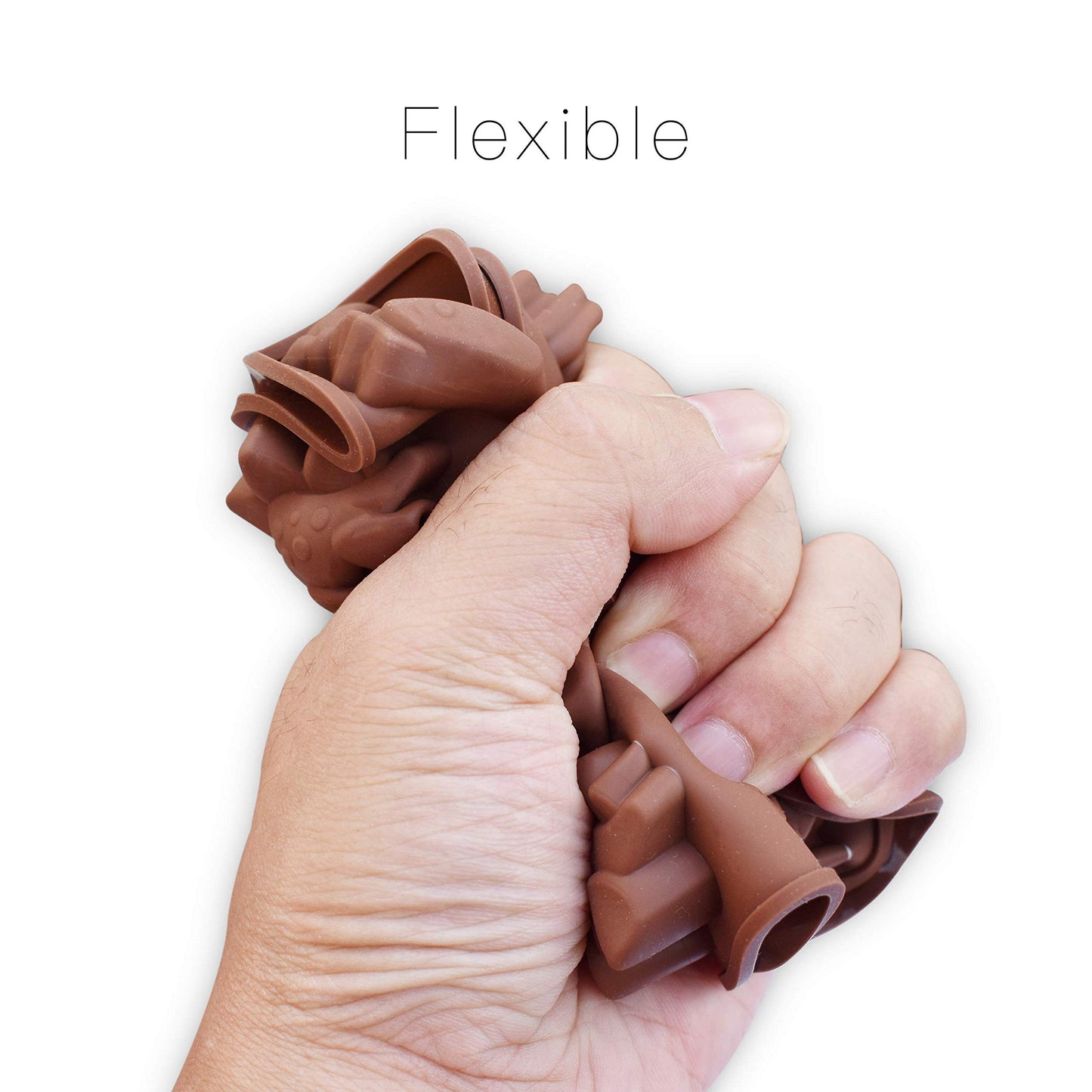 12-Cavity Dinosaur Chocolate Mold, Set of 4PCS Non Stick Silicone Dinosaur Mold for Candy Chocolate Jelly, Ice Cube