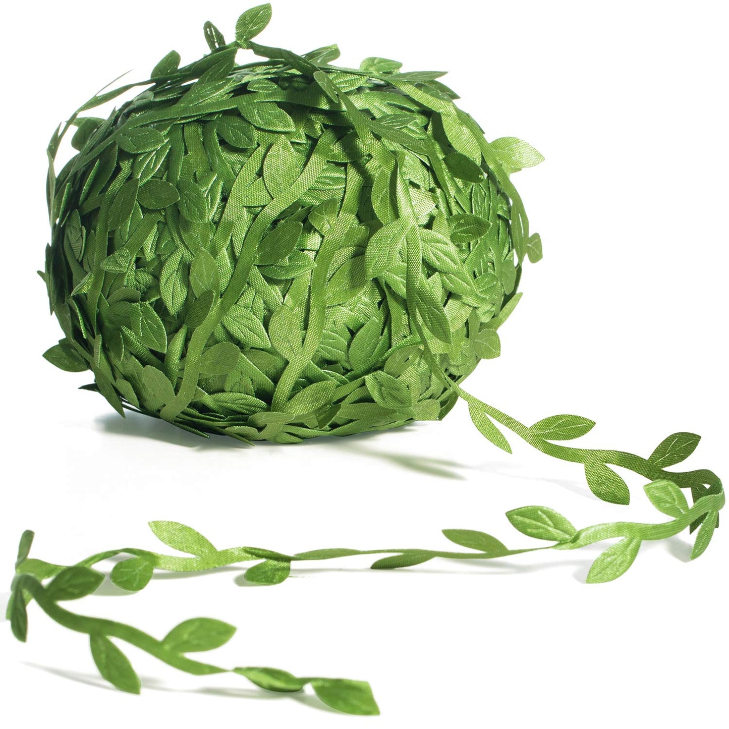 265 Ft Leaf Ribbon, Artificial Vines Leaves String Trim Ribbon Wild Jungle Botanical Greenery for Baby Shower Party Wedding Home Wreaths & DIY Craft