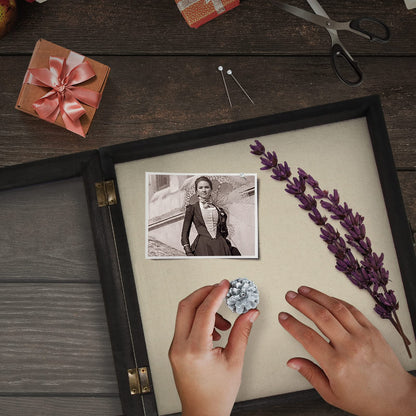 Flowers Shadow Box Display Case Large Shadow Box Frame with Glass Window Door Picture Frame Wedding Bouquet Memorabilia Medals Photos Memory Box for Keepsakes - (Rustic Black, 11 x 11 )