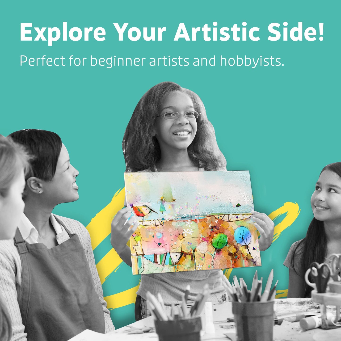 Canvases for Painting - Pack of 12, 8 x 10 Inch Blank White Canvas Boards - 100% Cotton Art Panels for Oil, Acrylic & Watercolor Paint