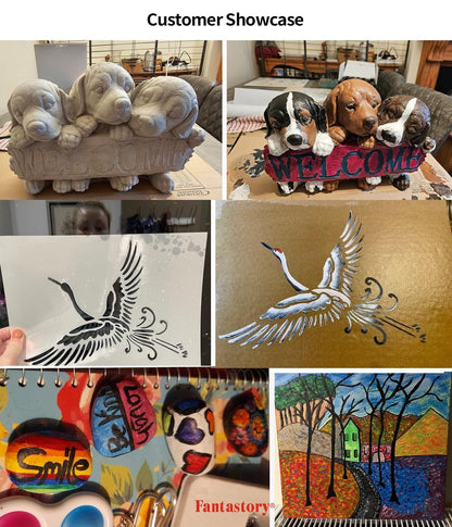 Acrylic Paint Set, 24 x 60 ml with 12 Brushes; Christmas Acrylic Paint, Waterproof; For Artwork & DIY Projects on Canvas, Wood, Glass, Clay, Fabric, Ceramic, Paper, Canvas