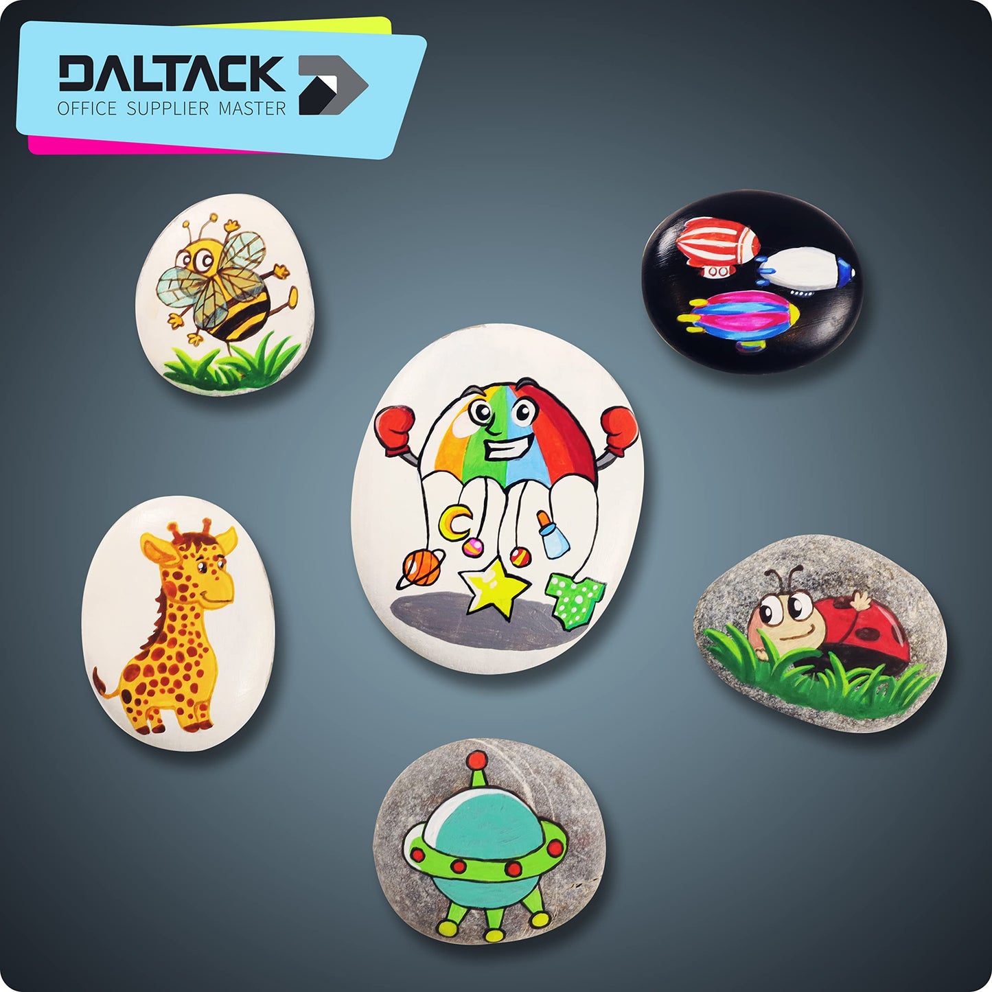 20 PCS Large Painting Rocks, Natural River Rocks, Flat Rocks for Painting, 2-3 Inches Stones for Arts & Crafting…