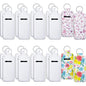 20 PCs Sublimation Lipstick Holder Keychain Bulk Blank Lipstick Neoprene Clip-on Sleeve Travel Key Ring Holder