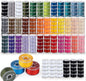210 Pcs Prewound Bobbin Thread, 36 Colors Sewing Thread, Polyester Thread, SizeA Class15 Bobbin Singer/Brother/Janome/Embroidery Machine