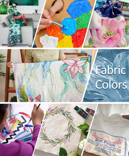 Permanent Fabric Paint, 26 Colors Soft Fabric Paint in Bottles (30ml/1oz) with Brushes, Palette,Non-Toxic Textile Paint for Creative DIY Clothes, T-Shirts, Shoes Art and Crafts