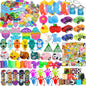 120 Pcs Party Favors for Kids 4-8-12, Pop Fidget Toys, Treasure Box Toys, Classroom Prizes, Pinata Filler Goodie Bag Stuffers, Treasure Chest, Carnival Prizes, Prize Box Toys for Boys Girls