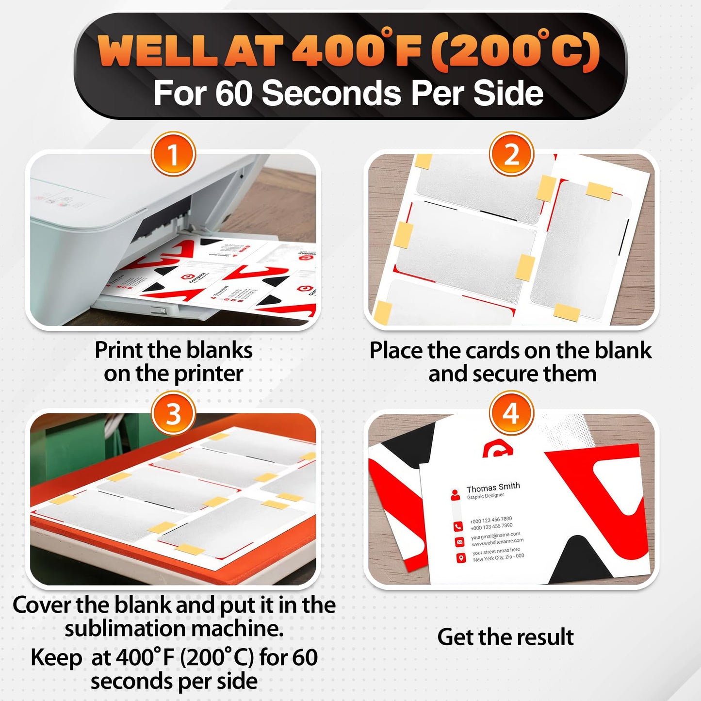 100 Pcs Sublimation Business Card Blanks – Double-Sided Aluminum Alloy Cards, Pearl Color, Thin & Smooth Sublimation Blanks for Printing & Personalization