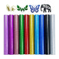 10 Sheets Glitter HTV 12'' x 10'' Heat Transfer Vinyl Bundle,Iron on for T-Shirts. Bags. Heat Transfer Vinyl for All Cutting Machines - Easy to Cut and Weed (Multicolor)