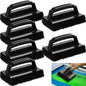 6 Pcs Screen Printing Scrub Pad with Black Handle Screen Print Ink Scrub Brush Chemical Resistant Scrub Cleaner Screen Printing Supplies for Degreasing Reclaiming Mesh Frames Silkscreen Ink Remover