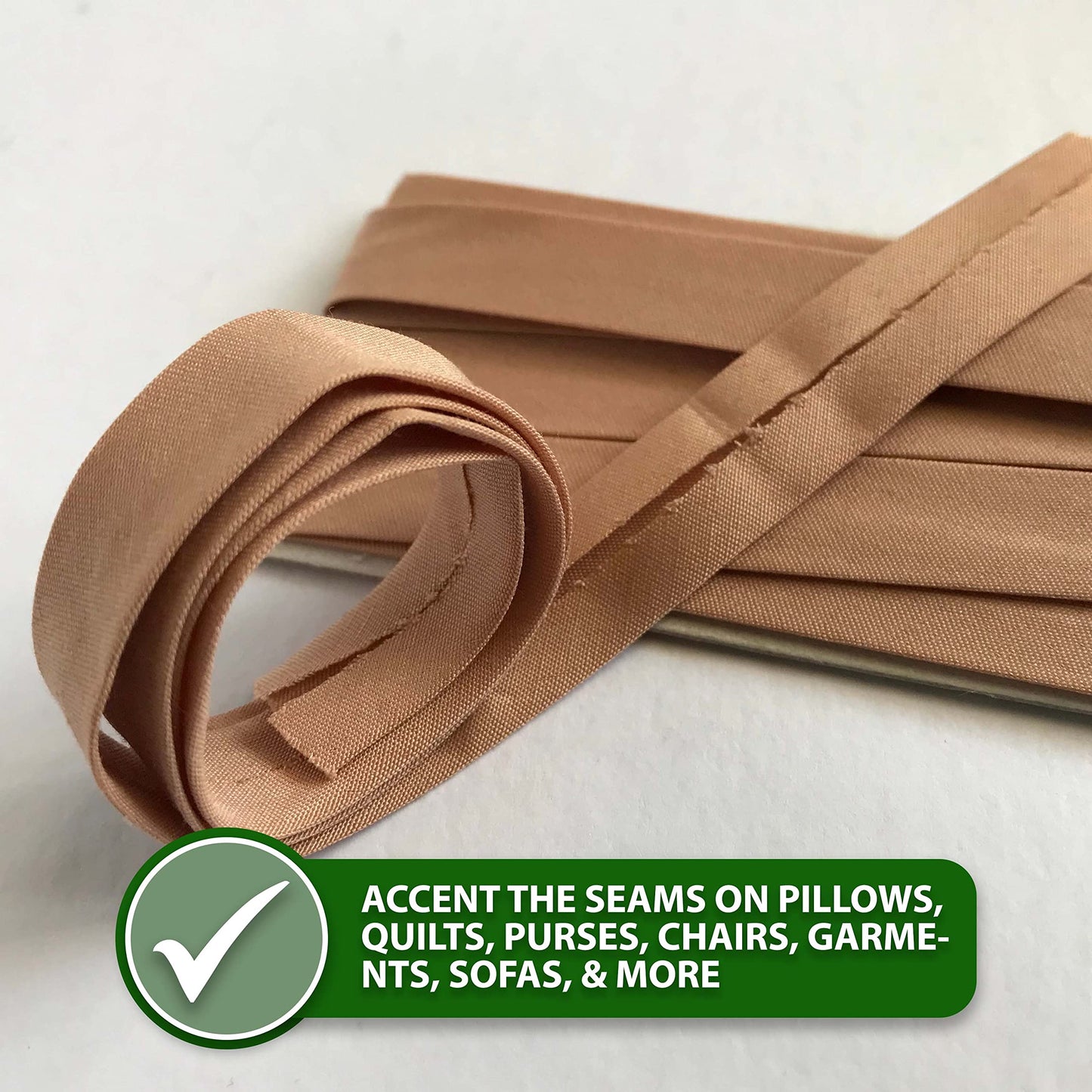 Double Fold Bias Tape for Sewing - 55 Yds Black Bias Tape Double Fold 1/2 Inch Hem Quilt Binding Black Seam Binding Tape - Fabric Piping Bias Binding Tape