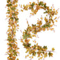 2 Pack Fall Maple Leaf Garland Clearance - 6.5ft/Piece Artificial Fall Foliage Garland Autumn Decoration for Home Wedding Halloween Party Thanksgiving