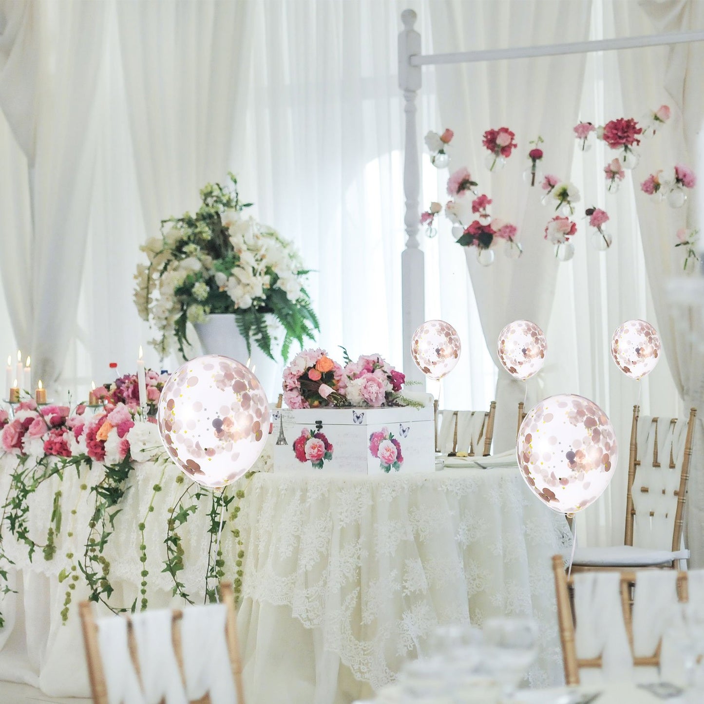 Round Tissue Paper Table Confetti Dots for Wedding Birthday Party Decoration, 1.76 oz(Rose Gold Confetti,2.5 cm)