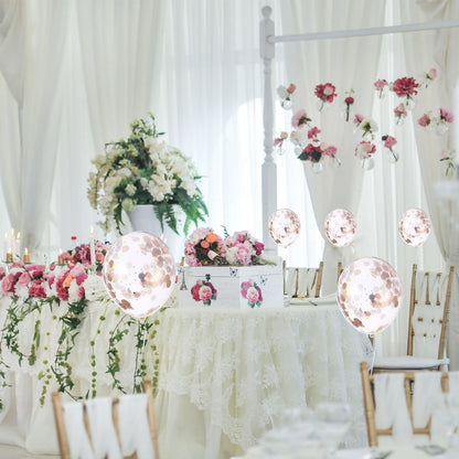 Round Tissue Paper Table Confetti Dots for Wedding Birthday Party Decoration, 1.76 oz(Rose Gold Confetti,2.5 cm)