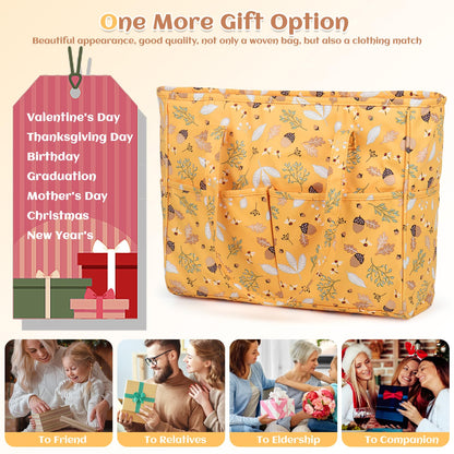 Crochet Tote Bag for DIY Lovers - Lightweight Yarn Storage & Travel Bag for Knitting, Crochet & Crafting Kits