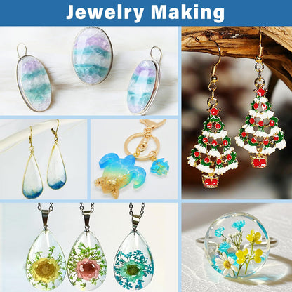 Craftor UV Resin 300g, Fast Curing Clear Epoxy Resin Hard Type for Jewelry Making, Craft, DIY