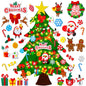 DIY Felt Christmas Tree Set 3.2Ft with 41 Ornaments for Kids Toddlers Home Wall Hanging Felt Christmas Craft Kits Xmas Decoration Party Supplies