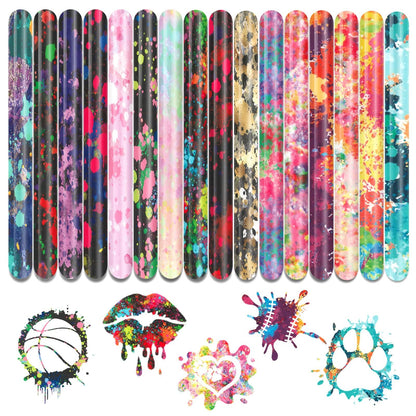 Splash Heat Transfer Vinyl - 16 Sheets 10x12 Inch HTV Ink Watercolor Iron On Vinyl for T-Shirts Hats Clothes,for Cricut & Silhouette Cameo