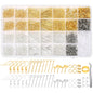 2000Pcs Earring Making Supplies Kit - Hypoallergenic, Includes Hooks, Findings, Posts, Backs, Pins, Jump Rings for Jewelry Making