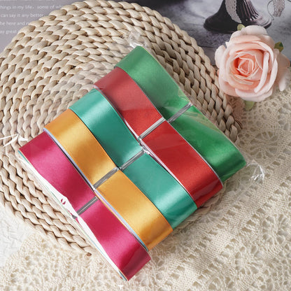 Craft Solid Satin Ribbon Ribbons Assorted 40 Yards Craft Bow Party Decoration Packing Ribbons (Mix, 1"(25mm))