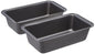 Rectangular Baking Bread Loaf Pan, 9.5 x 5 Inch, Set of 2, Gray