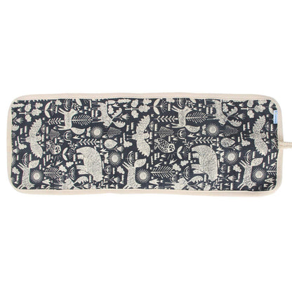 Crochet Hook Case, Roll Bag Holder Organizer for Various Crochet Needles and Knitting Accessories, Compact and All-in-Place, Animal World