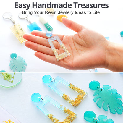 UV Resin Clear 200g – Upgraded Hard Type UV Glue – Rapid Cure Craft Resin Using UV Light – Casting and Coating for DIY Crafts, Jewelry, Keychains, Clear-Cast Parts