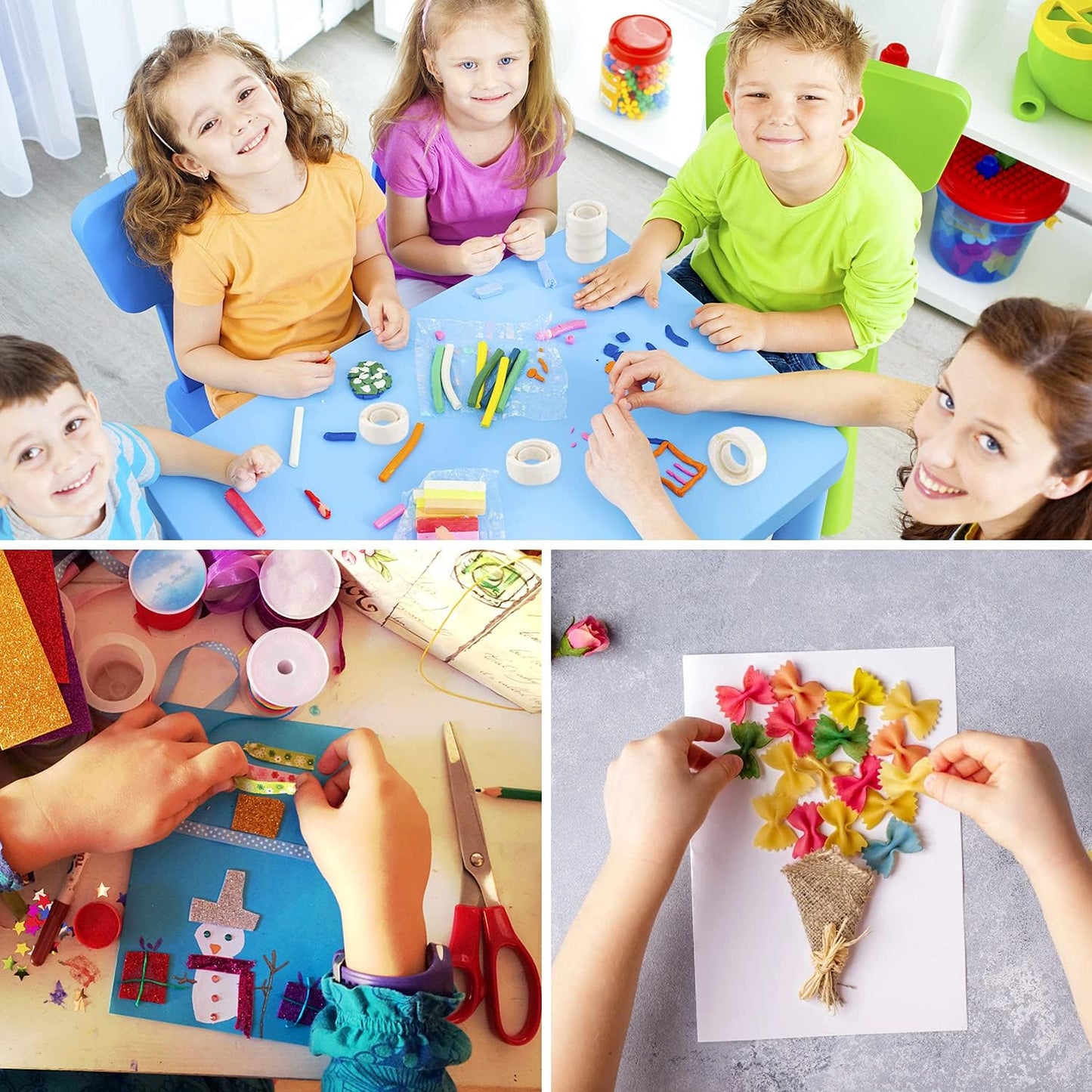 3000 Pcs Point Dots Balloon Glue Removable Adhesive Point Tape, 30 Rolls Double Sided Dots Stickers for Craft Wedding Decoration