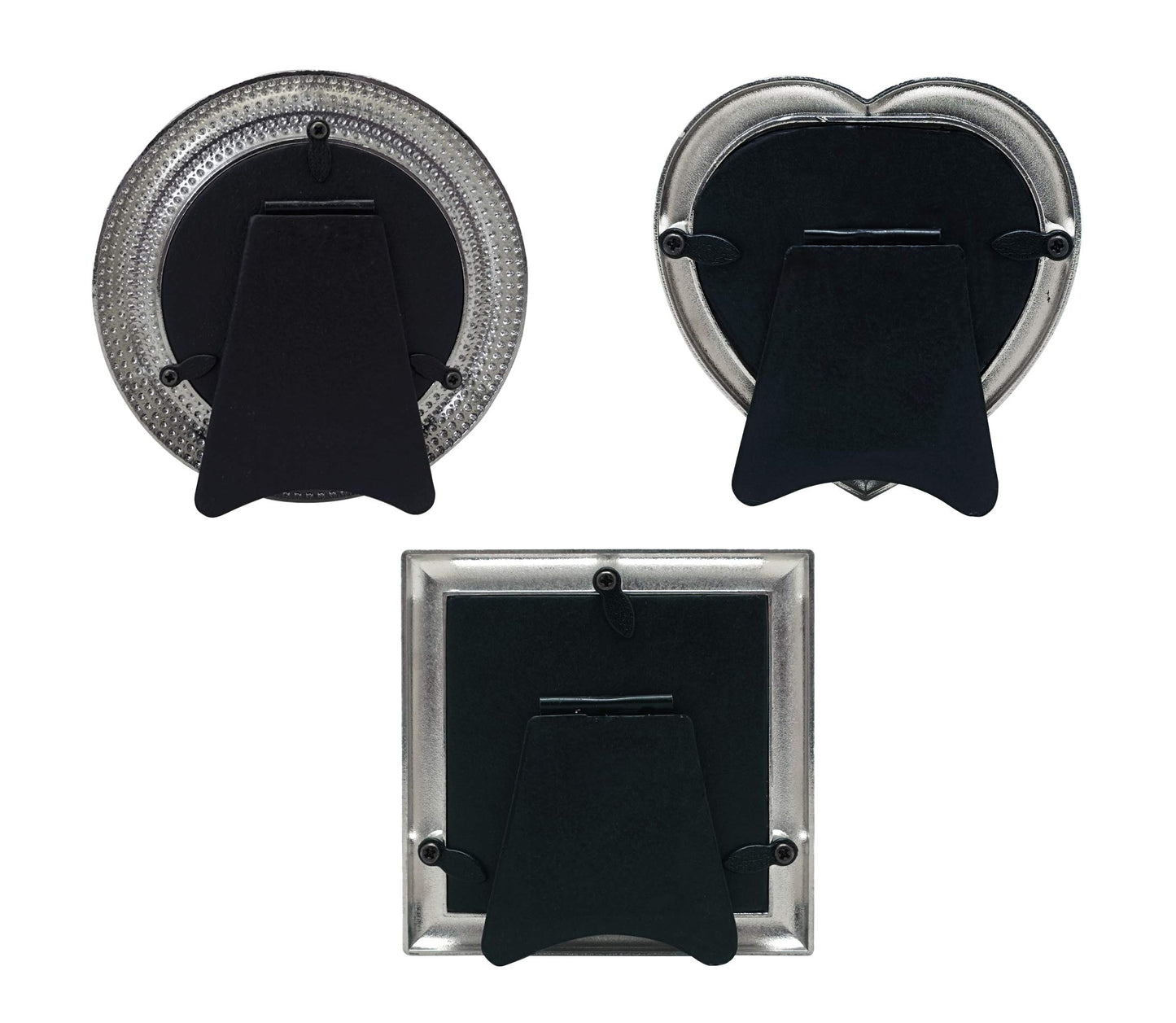 Classic Small Picture frame Set of 3 Cute Mini Photo Frame Set 2.5x2.5 inch for Tabletop Display Desk Picture Frame Perfect for Christams Home Decor Wedding Graduation Milestone Photos -