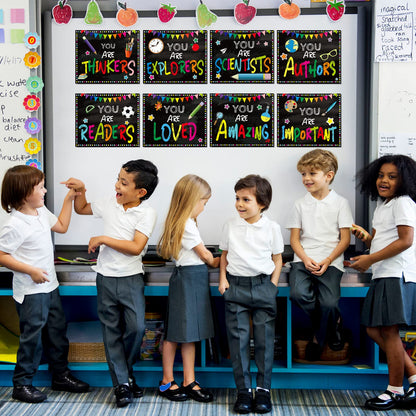 Decorations Bulletin Board Poster Banner Set Classroom Party Supplies for Kindergarten Pre-School Primary High School(When You enter Classroom)