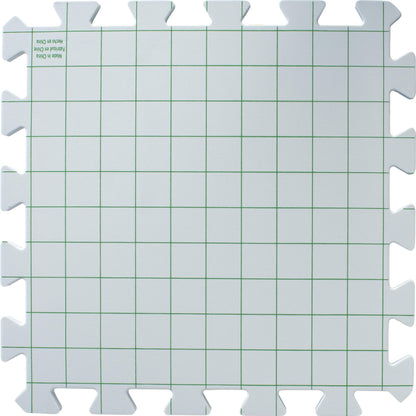 Interlocking Needlepoint, Knitting, and Crochet Blocking Boards, 12'' W x 12'' L, White, 4 Pc