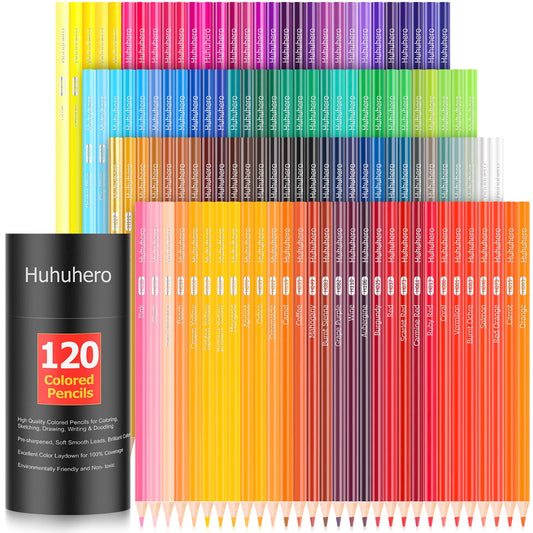120 Count Colored Pencils Set for Adult Coloring Books, Soft Core Vibrant Blendable Art Drawing Pencils, Premium Art Supplies for Kids Adults Beginners, Back to School Supplies Teacher Gifts