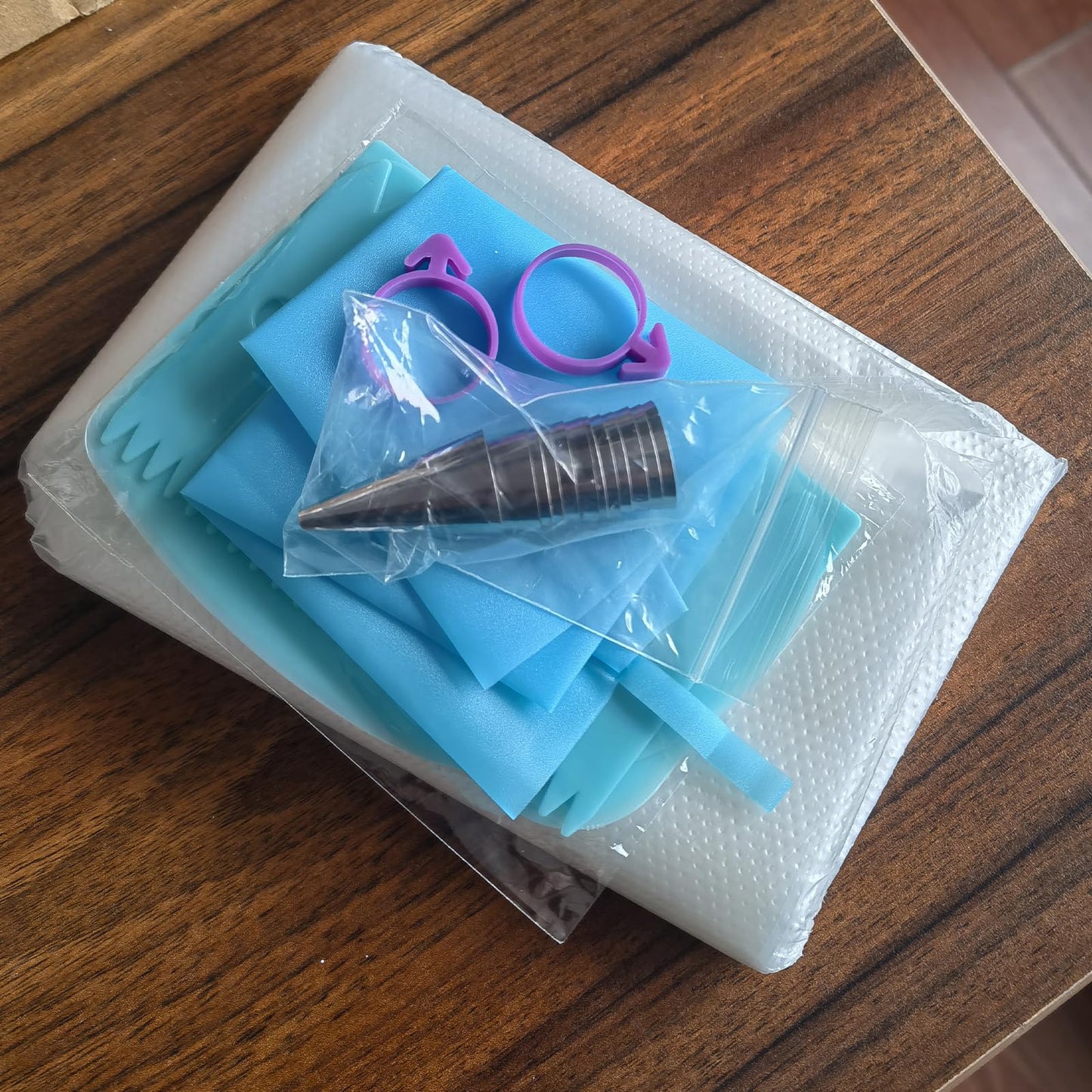 Piping Bags and Tips Set -Ultimate Cake Decorating Supplies Kit - Included 100 Disposable Pastry Bags, 1 Reusable Silicone Bag, 2 Couplers, 12 Frosting Tips, 2 Ties, 3 Icing Scrapers for Baking