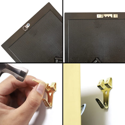 276pcs Picture Hanging Kit, Picture Hangers, Heavy Duty Frame Hooks Assortmentwith Nails, Hanging Wire, Screw Eyes, D Ring and Sawtooth Hardware for Frames Mounting