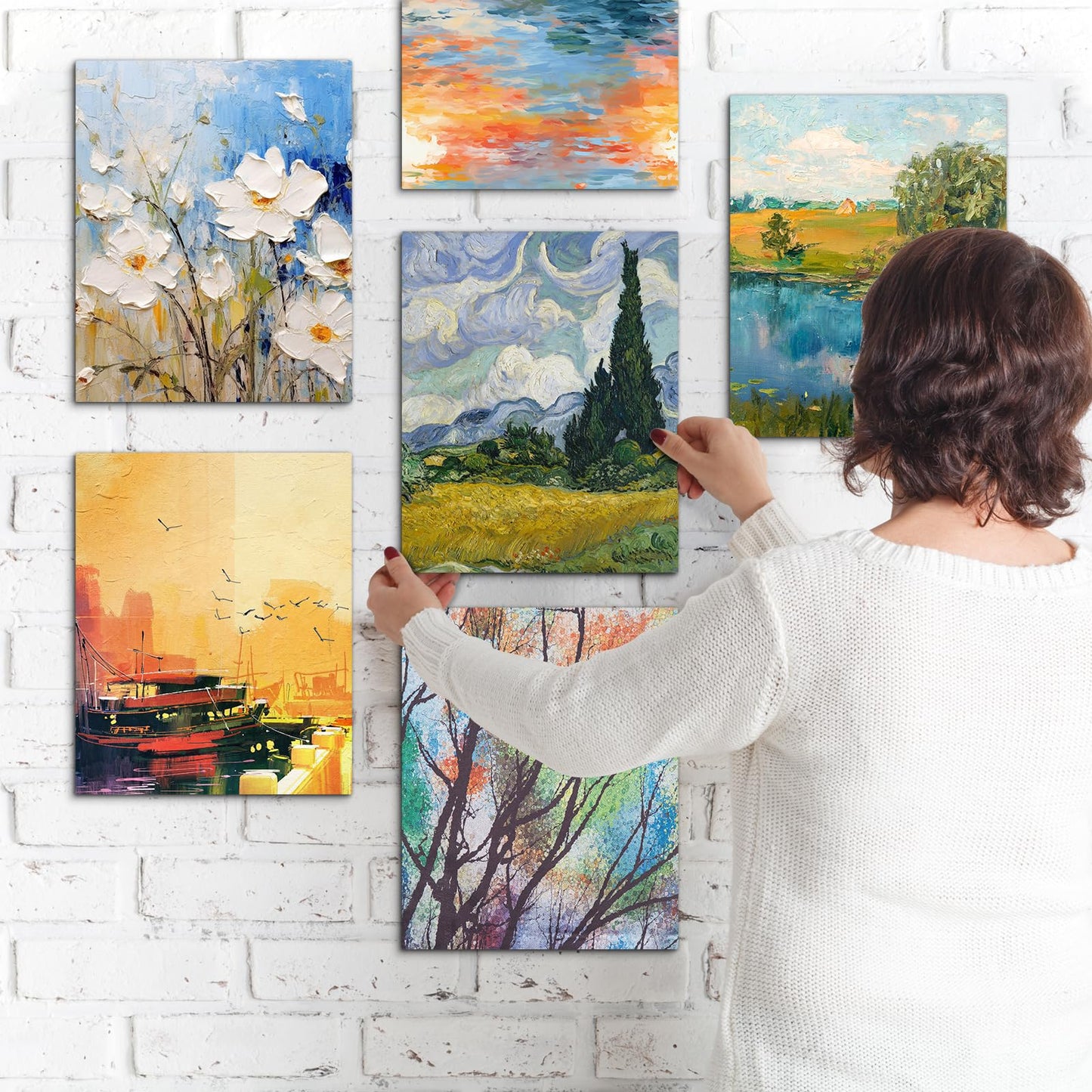 Canvas Boards for Painting, 8 x 10 inch, 12 Pack, 100% Cotton Canvas Panels, White Blank Canvases, Primed, Acid-Free, Artist Quality for Acrylic, Pouring Watercolor & Oil Painting