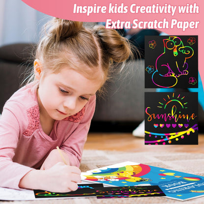 Teen Girl Boys Gifts Trendy Stuff, Art Kit, 251-Pack Art Supplies Drawing Kits, Arts and Crafts Gifts Box for Kids Teen Girls Boys, Art Set Case with Trifold Easel, Scratch Paper, Sketch Pads