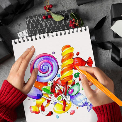 5 Pack Sketch Book 8.5" x 11" Set, Top Spiral Bound Sketch Pad 150 Sheet Total (68lb/100gsm), Drawing Paper Pad, Sketch Book for Kids, Artist, Adult Art Supplies