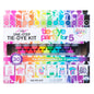 One-Step Tie-Dye Kit Party for 5, 15 Rainbow Colors for Fabric