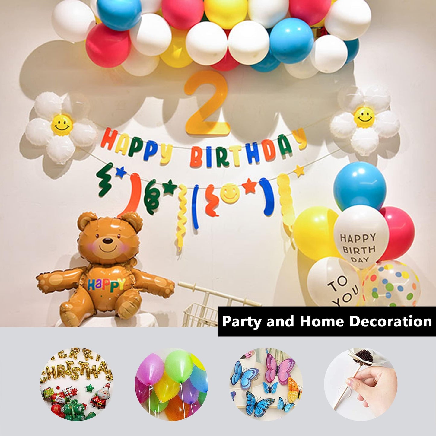 Double Sided Adhesive Dots 500 Pcs Mounting Putty Sticky Tack Clear Removable Round Glue Tape for Wall Crafts Festival Party Decorations