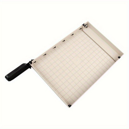 12" Manual Guillotine Paper Cutter with Safety Guard, 16 Sheet Capacity