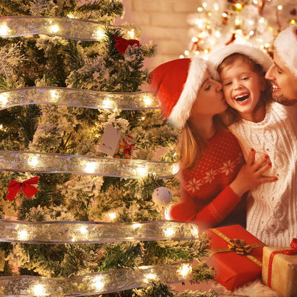 LED Ribbon Lights for Decorations - 32.8ft (2X16.4ft) 100 LED IP44 Waterproof Fairy Lights Battery Operated with Remote & Timer for Children's Day, Father's Day, Christmas, Party, Wedding