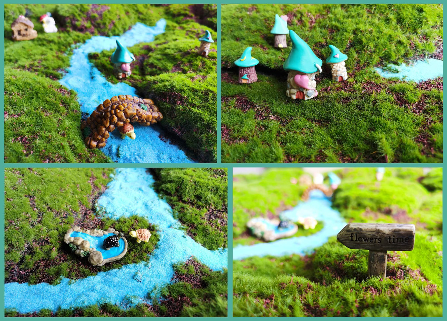 Miniature Fairy Garden Accessories, Figurines, Landscape Set, Potted Horticulture Ornaments for Decoration