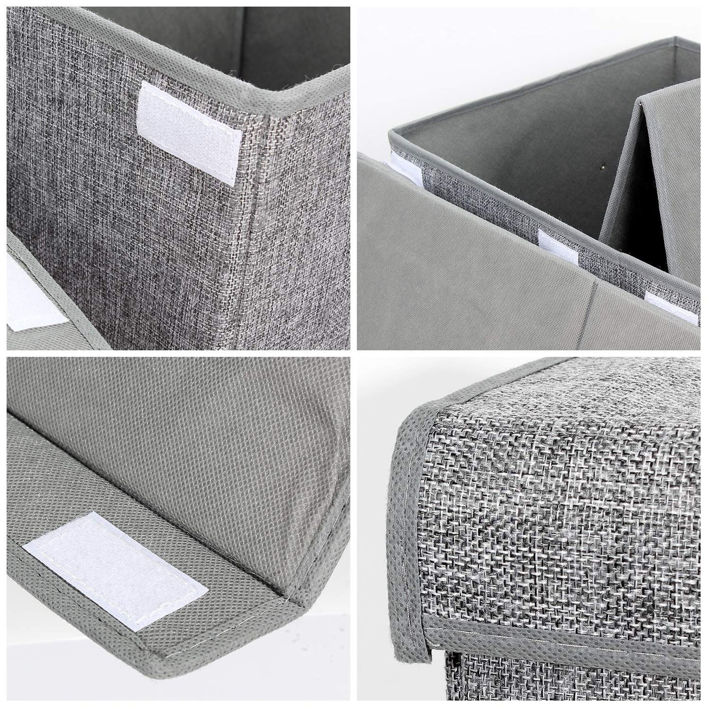 Large Toy Box Chest with Lid, Collapsible Sturdy Toy Storage Organizer Boxes Bins Baskets for Kids, Boys, Girls, Nursery, Playroom, 25"x13" x16" (Linen Gray)