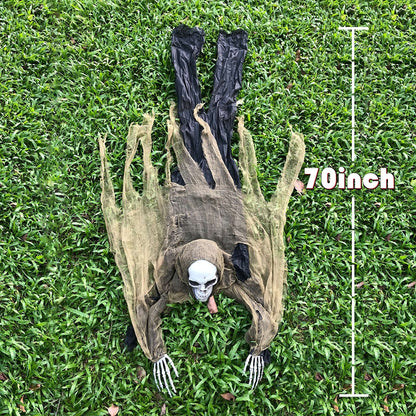 Halloween Zombie Groundbreaker, 65 Inch Skeleton Prop for Outdoor, Lawn, Yard, Patio Decoration, Graveyard Haunted House Decor