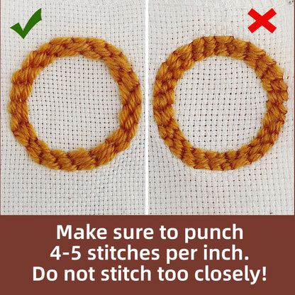 Punch Needle Coasters Kit, Punch Needle Embroidery Kits for Adults and Beginners - Including Patterns, Tools, Yarns, Hoop, Instruction, Coaster Holder Art Craft Supplies - Landscape