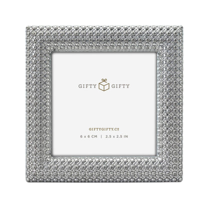 Classic Small Picture frame Set of 3 Cute Mini Photo Frame Set 2.5x2.5 inch for Tabletop Display Desk Picture Frame Perfect for Christams Home Decor Wedding Graduation Milestone Photos -