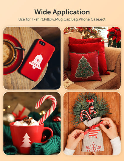 Sublimation Ink Refilled Bottles with Heat Tape Refill for ET2400 XP4105 XP4100 ET2720 ET2760 ET2750 ET4800 ET-2800 ET-2803 ET-2850 Inkjet Printers Heat Press Transfer on Mugs T-Shirts