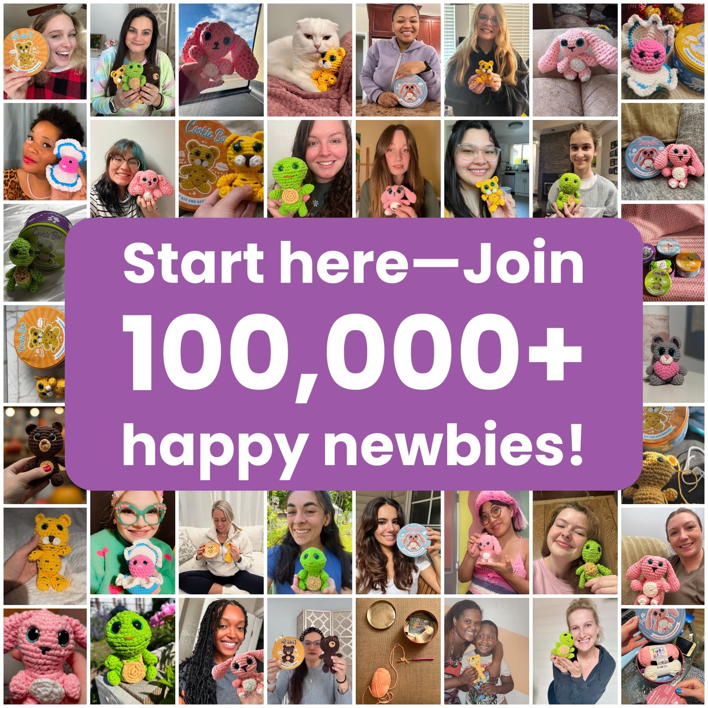 Crochet Kit for Beginners - Learn to Craft Amigurumi Stuffed Animals - Knitting Gift for Kids (13+) and Adults - Beginner-Friendly Yarn - Stitch-by-Stitch Video Tutorial - Turtle Hugo