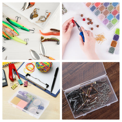 28 Grids, 2 Pack, Bead Storage Containers with 160pcs Label Stickers, Diamond Art, Bead Box, Diamond Painting Organizer