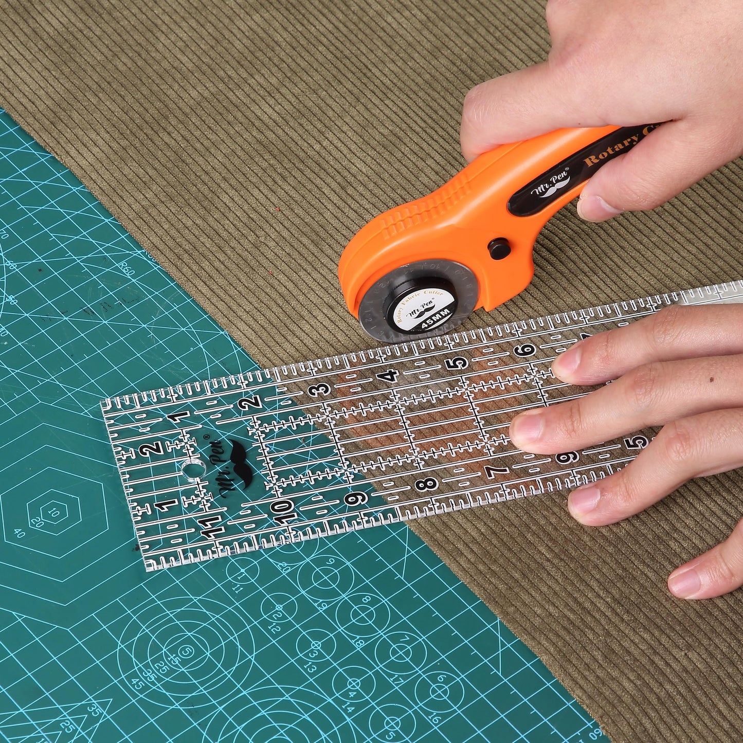 Sewing Ruler, 3 Pack, 6", 12" & 17", Acrylic Ruler, Quilting Ruler, Cutting Ruler, Acrylic Ruler for Cutting Fabric, Rulers for Quilting and Sewing, Non Slip Quilt Rulers, Sewing Supplies